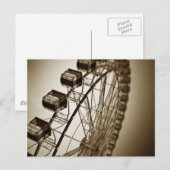 Vintage-Riesenrad Postkarte (Vorne/Hinten)