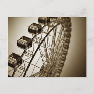 Vintage-Riesenrad Postkarte