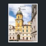 Vintage Rijeka Kroatien Kostrena Opatija Postkarte<br><div class="desc">Vintag,  Retro,  Reisen,  modern,  Aquarell,  Rijeka,  Kroatien,  Opatija,  Tourismus, </div>