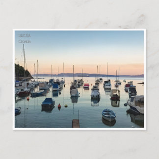 Vintage Rijeka Kroatien Kostrena Opatija Postkarte