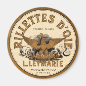Vintage Rillettes d'oie-Werbung Magnet (Vorne)