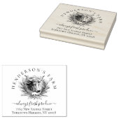 Vintage Rinderzuchtbetriebe Rücksendeadresse Gummistempel (Stempel)