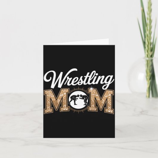 Vintage-Ringer-Mutter Wrestler Kämpferin Mutter Karte (Vorderseite)