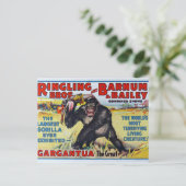 Vintage Ringling Bros Postkarte (Stehend Vorderseite)
