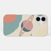 Vintage-Ringplanet iPhone 16 Hülle (Rückseite (Horizontal))