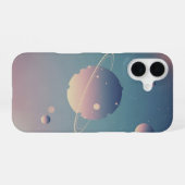 Vintage-Ringplanet iPhone 16 Hülle (Rückseite (Horizontal))