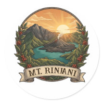 Vintage Rinjani Indonesien Vulkan Retro