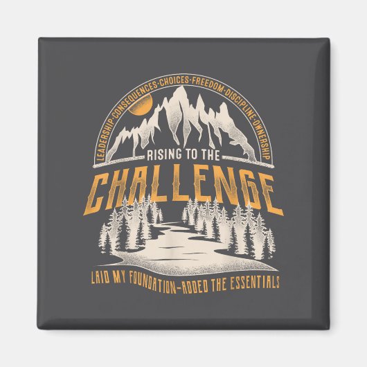 Vintage Rising To The Challenge Clical Conversatio Magnet (Vorne)