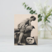Vintage riskante Mädchenkunst Deko der 1920er Jahr Postkarte (Stehend Vorderseite)