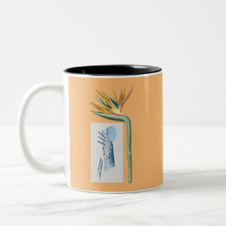 Vintage Risograph Art Zweifarbige Tasse