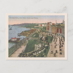 Vintage Riverside Drive New York Postkarte