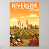 Vintage Riverside Poster (Vorne)