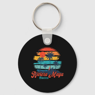 Vintage Riviera Maya Mexico Beach Vibes Vacation S Schlüsselanhänger