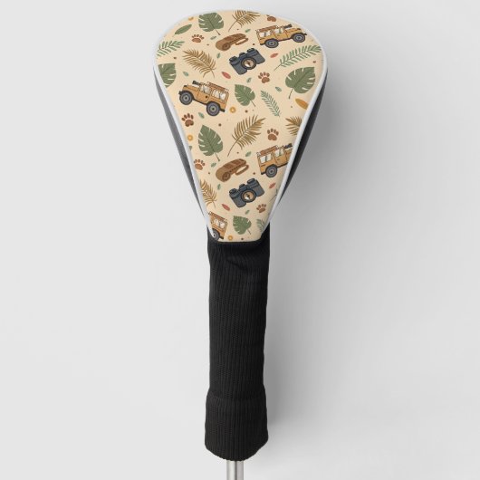 Vintage Road Trip Muster (3) Golf Headcover (Vorderseite)