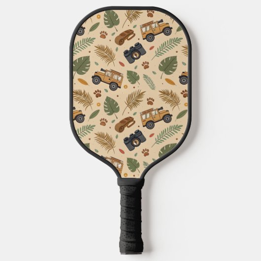 Vintage Road Trip Muster (3) Pickleball Schläger (Vorderseite)