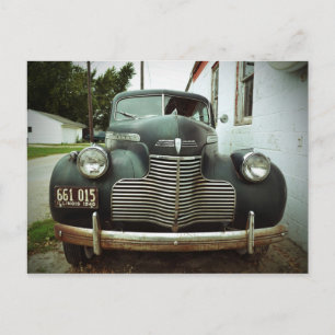 Vintage-Roadster auf der Route 66 Postkarte