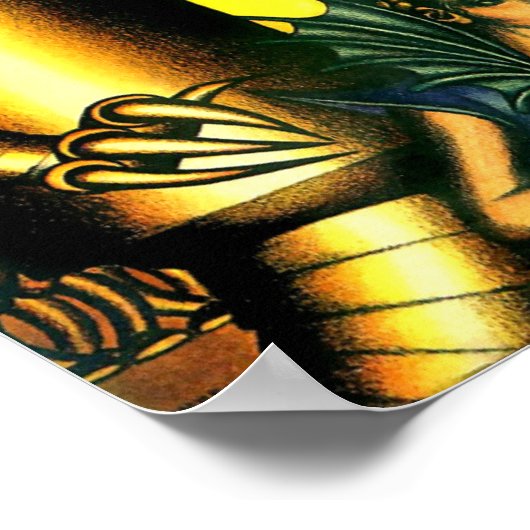 Vintage Robot-Science Fiction Poster (Ecke)