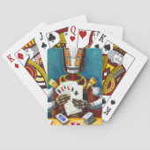Vintage Robot-Spielkarten Spielkarten (Rückseite)