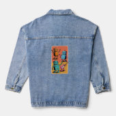 Vintage Roboter Jeansjacke (Rückseite)