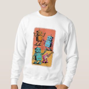 Vintage Roboter Sweatshirt