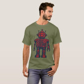 Vintage Roboter T-Shirt (Vorne ganz)