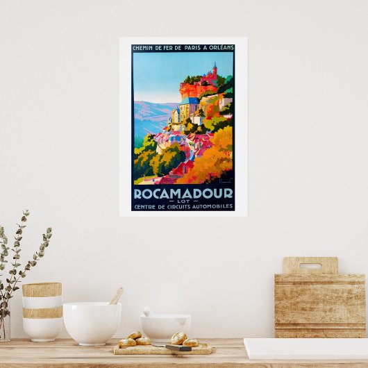 Vintage-Rocamadour-Poster Poster (Küche)