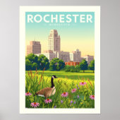 Vintage Rochester Minnesota Poster (Vorne)
