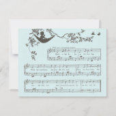 Vintage Rock-a-bye Baby Dusche Einladung (Vorderseite)