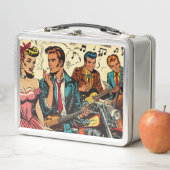 Vintage Rock and Roll-Comic der 50er Jahre Metall Brotdose (Beispiel)