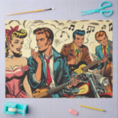 Vintage Rock and Roll-Comic der 50er Jahre Seidenpapier (Basteln)
