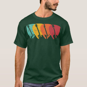 Vintage Rock and Roll Gitarrenplektrum Musikliebha T-Shirt
