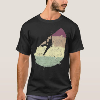 Vintage Rock Climbing-Bergsteiger T-Shirt