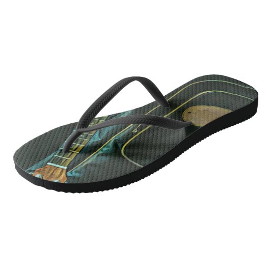 Vintage Rock-Gitarre Badesandalen (Schrägansicht)