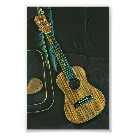 Vintage Rock-Gitarre Fotodruck (Vorne)