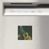 Vintage Rock-Gitarre Magnet (In Situ (Geschirrspüler))