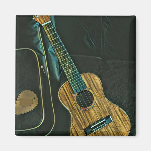 Vintage Rock-Gitarre Magnet (Vorne)