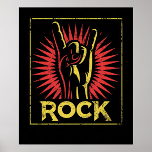 Vintage Rock n Roll - Retro-Konzertband Poster