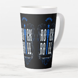Vintage Rock & Roll Blau Milchtasse