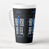 Vintage Rock & Roll Blau Milchtasse (Linke Ecke)