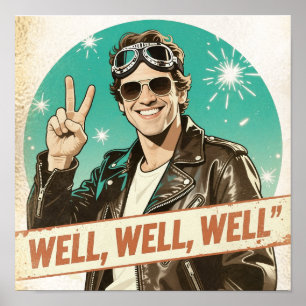 Vintage Rock & Roll Na Ja Na Ja Na Ja Poster