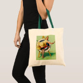 Vintage-Rockabilly-Bombshell-Tasche Tragetasche (Vorderseite (Produkt))