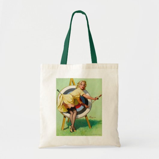 Vintage-Rockabilly-Bombshell-Tasche Tragetasche (Vorne)