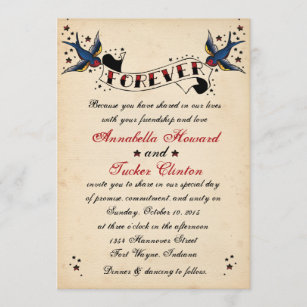 Rockabilly Hochzeitseinladungen Zazzle De