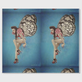 Vintage Rockabilly Geschenkpapier (Flach)