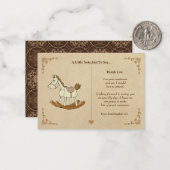 Vintage Rockhornkarte Mitteilungskarte (Vorderseite/Rückseite Beispiel)