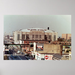 Vintage Rockkonzertort Chicago Stadium 1968 Poster