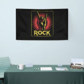 Vintage Rock'n'Roll - Concert Band Retro Banner (Messeveranstaltung)
