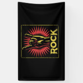 Vintage Rock'n'Roll - Concert Band Retro Banner (Vertikal)