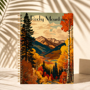 Vintage Rocky Mountains Herbst Custom Text Planer