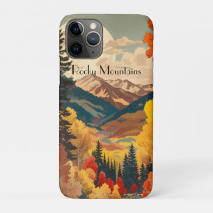 Vintage Rocky Mountains Herbst mit individuellem T Case-Mate iPhone Hülle